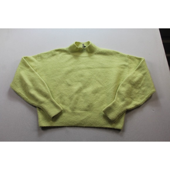 & Other Stories Sweaters - & Other Stories Women Yellow Sweater Pull On Mock Neck Wool Casual Size Small